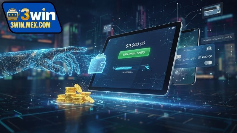 Rút tiền 3WIN - Cách thực hiện đơn giản và hiệu quả 1 Các phương thức rút tiền 3WIN hỗ trợ