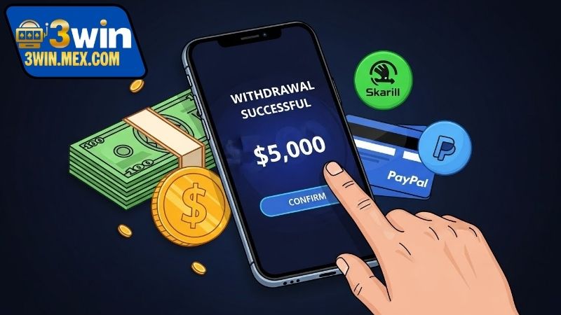 Rút tiền 3WIN - Cách thực hiện đơn giản và hiệu quả 3 Điều kiện và hạn mức rút tiền 3WIN